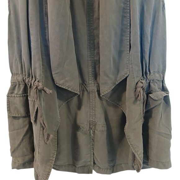 Sanctuary Women's Vest Olive Green Tie Waist Tunic Sleeveless Top Size Small - Picture 5 of 12